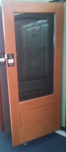 lot 160 image: Bayer 36 in. Prefinished Fiberglass and Glass Exterior Standard Door