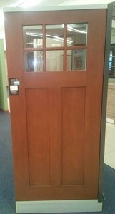 lot 170 image: Bayer 36 in. Prefinished Mission Style Exterior Standard Door.