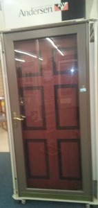 lot 188 image: New Anderson Storm Door, Full View, with Frame