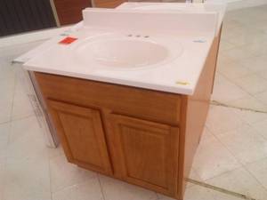 lot 208 image: Bathroom Sink and Vanity,