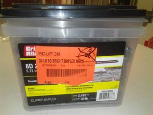 lot 223 image: Grip Rite 8D Nails (30 lb.)