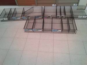 lot 262 image: Wire Storage Display Bins 4 ft. x 16 in. (3)
