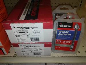 lot 445 image: Concrete Anchor Screws, Variety Size (4)