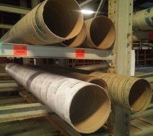 lot 616 image: Sonotubes, (13) 9-12 in. x 8 ft.