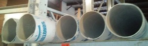 lot 618 image: Sonotubes (5) 8 in. x 12 ft