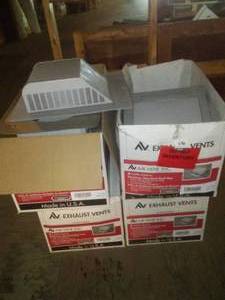 lot 686 image: AirHawk Roof Vents, Silver, 4 cases, aluminum -around $1,000 retail