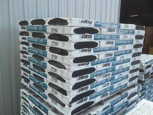 lot 730 image: IKO Cambridge Age Redwood Shingles. Full Pallet.
