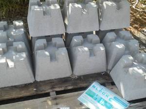 lot 758 image: Concrete Post Holder. Approx. 48, Over $300 retail