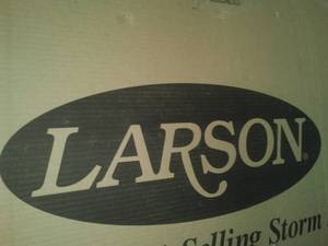 lot 767 image: Larson Storm Door. NEW IN BOX $245 retail across the street.