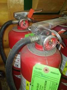 lot 800 image: Amerex 10 lb. ABC Fire Extinguishers (2) $90 if new