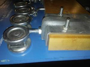 lot 5 image: LATE ADDITION  Trolley Rail Hangers