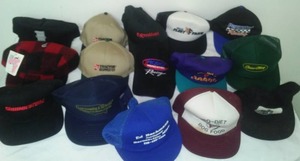 lot 483 image: 15 Hat Caps, Racing Cass Clay, Glyndon, TSC some new.