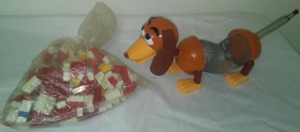 lot 494 image: Legos & Slinky Dog.