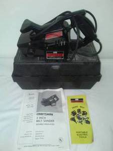 lot 321 image: Craftsman 3 inch Belt sander- like new