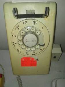 lot 328 image: 3 Vintage telephones,