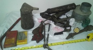 lot 331 image: 3 grease guns & vintage misc.