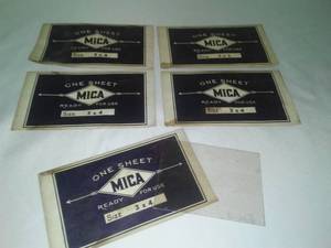 lot 399 image: 5 Mica one sheet - New in envelopes.