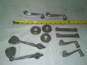lot 403 image: Window crank levers & trim.