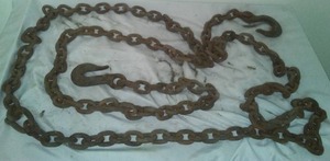 lot 471 image: 18 ft. logging chain double hooks
