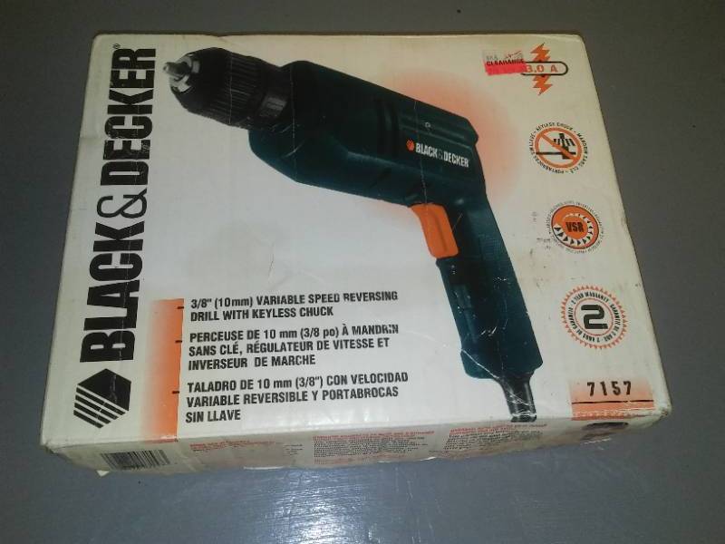 Black and Decker Corded Drill, New in box.