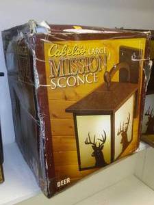 Cabela�s Large Mission Sconce, New in box.