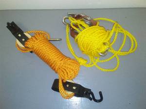 Rope & pulleys - 2 sets like new.