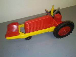 Oliver Brand Tractor- Slik toys, Aluminum Red tractor with Loader