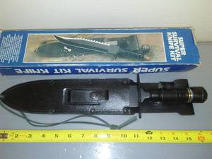 Super Survival Kit Knife, new in box.