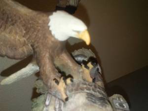 Eagle Figurine - perching on a totem