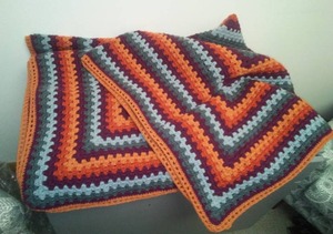 Hand Crafted Crochet Afghan throw