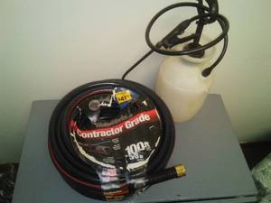 New hose & pump sprayer, 100 ft.