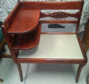 Vintage Telephone table � unique.