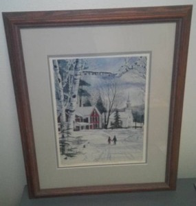 Walking Past the Manse, Numbered Print 121000.