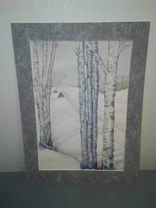 Winter Birch - Watercolor