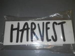 HARVEST Wood Sign handcrafted