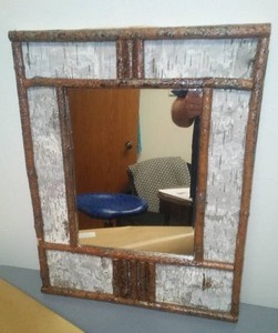 Hand Crafted Wood mirror