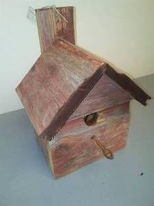 Birdhouse, handcrafted.