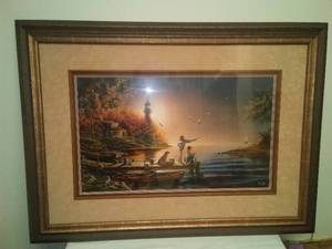 Terry Redlin 1990 Harbour view.