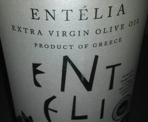 Entelia Extra Virgin Olive Oil.