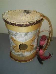 Handcrafted Birch Bark Bird House
