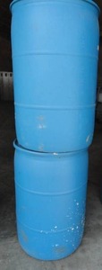2 - 55 gallon Blue Barrels