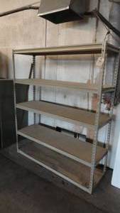 Metal Storage Rack 5- Particle Board Shelves