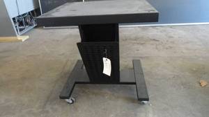TV stand on casters