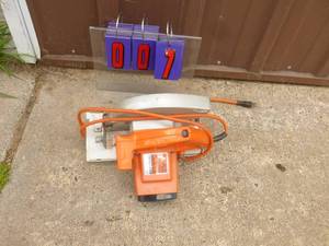 Black & Decker 7 14 circular saw with carbide blade. Nice condition. Tested & works. As shown.