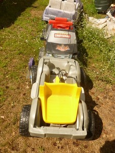 Qty of 3 power wheels for parts or repair. All 12 volt with chargers. As shown.