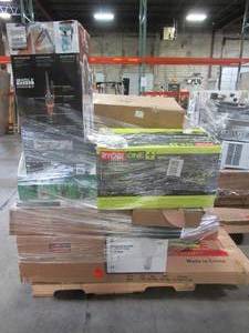 lot 101 image: WHOLESALE MIXED PALLET OF VACUUMS, OUTDOOR POWER AND MORE