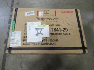 lot 111 image: Progressive Furniture Fiji Harbor Gray Chairside Table T841-29