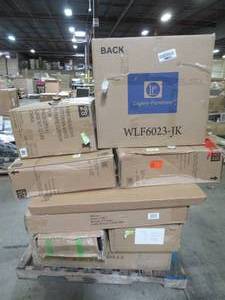 lot 128 image: WHOLESALE MIXED PALLET OF OUTDOOR PATIO FURNITURE AND HOME DECOR