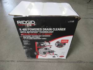 lot 41 image: RIDGID K400 115-Volt Auto Feed Machine C32 Integral Wound 27008
