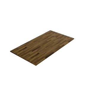 lot 602 image: Interbuild 8 ft. L x 3 ft. 4 in. W x 1 in. T Butcher Block Countertop in Oiled Acacia with Brown Wood Oil Stain, 672544